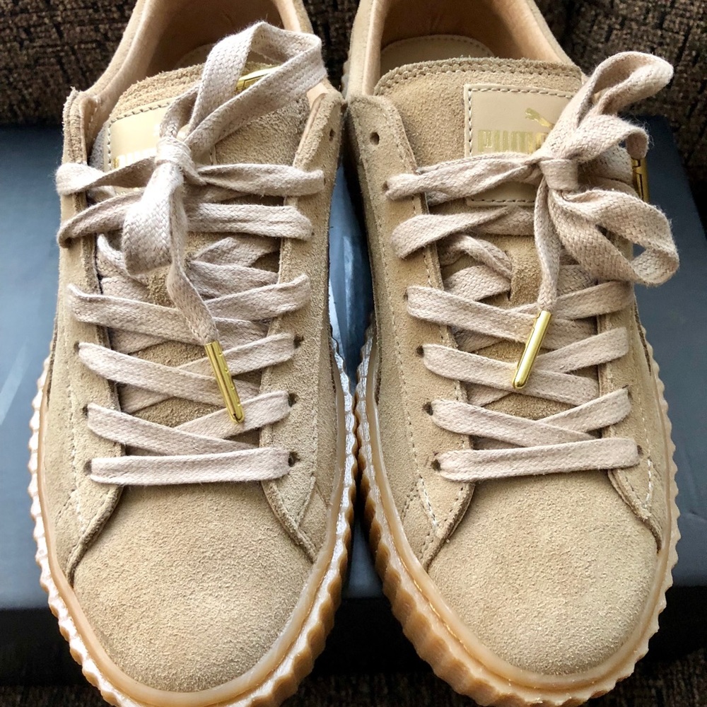 Fenty Puma Creepers By Rihanna Oatmeal Size 8 - Picture 3 of 8